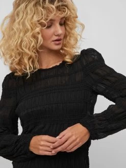 Vila Blouseshirts Blouse Dames Zwart 11 Vila Blouseshirts Blouse Dames Zwart -Vila 784357c506a8efc815bab4a32985ee7d