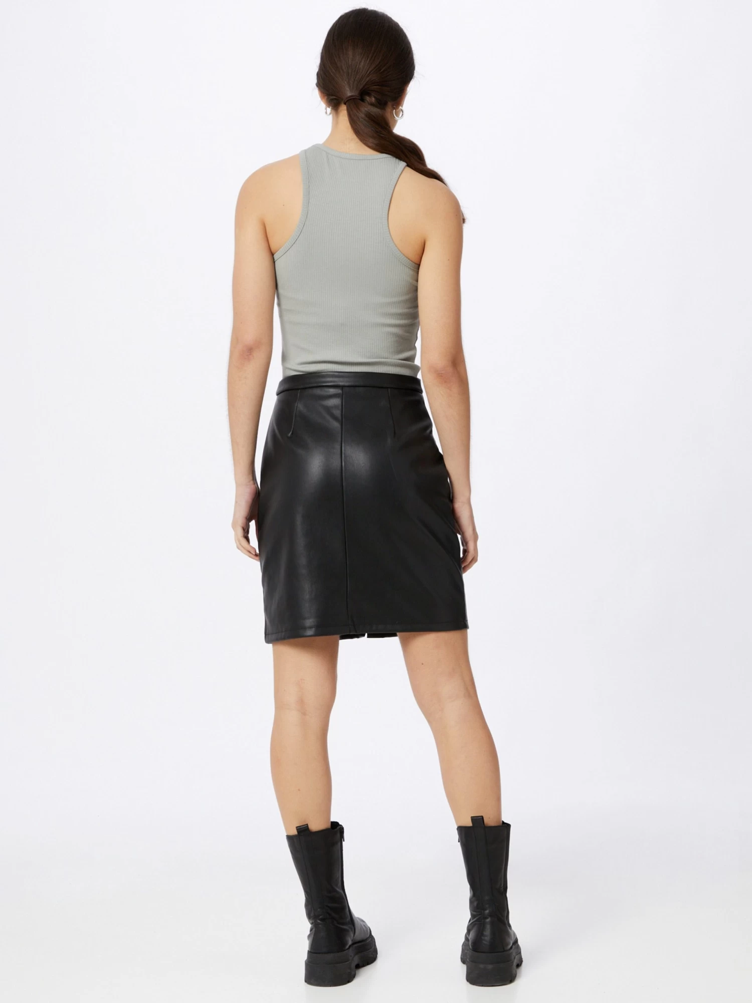 Vila Leren Rokken Rok VIPEN Dames Zwart 3 Vila Leren Rokken Rok VIPEN Dames Zwart - Afbeelding 3