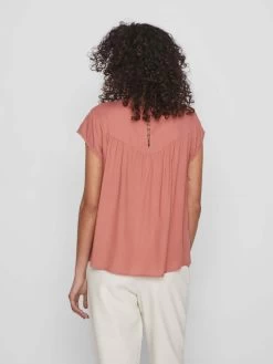 Vila Kanten Blouses Blouse Dames Pastelrood -Vila 78fb53021f58acd1ae20aa890a16fd0b