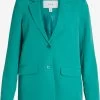 Vila Klassieke Blazers Blazers Kamma Dames Jade Groen