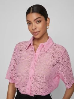 Vila Kanten Blouses Blouse Begena Dames Rosa 13 Vila Kanten Blouses Blouse Begena Dames Rosa -Vila 795403e32c04c9c86074800398994385