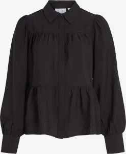 Vila Overhemden Blouse Katria Dames Zwart