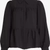 Vila Overhemden Blouse Katria Dames Zwart