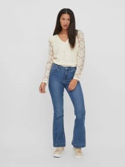 Vila Bootcut Flared Jeans Flour Sine Dames Blauw 10 Vila Bootcut Flared Jeans Flour Sine Dames Blauw -Vila 7973d79ca2b74579d981d460674890db