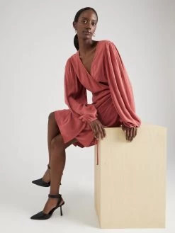 Vila Mini Jurken Jurk MESA Dames Koraal -Vila 7b9b4922b6ad77b9b4b18edc788d577b