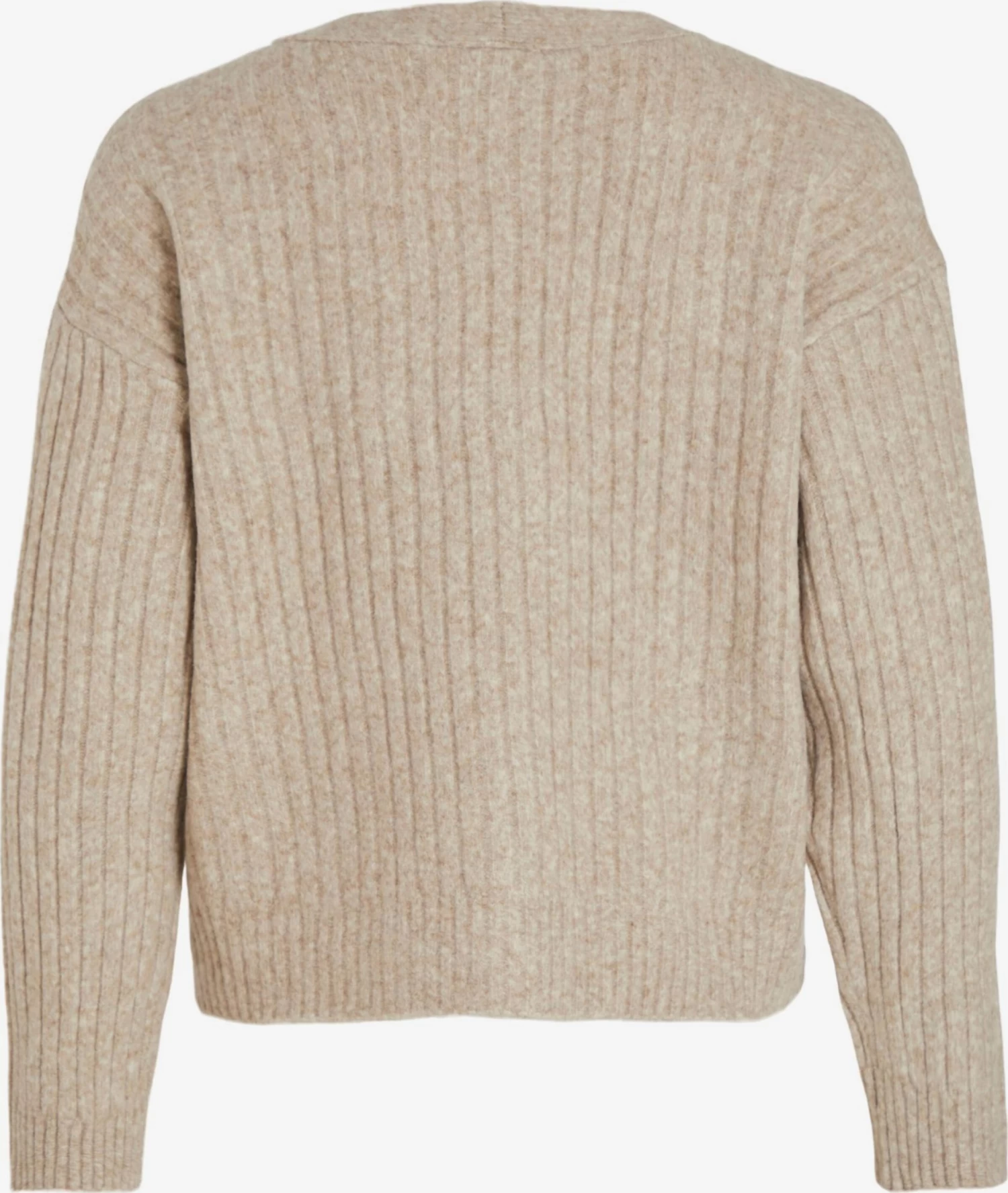 Vila Vesten Gebreid Vest Irina Dames Chamois 2 Vila Vesten Gebreid Vest Irina Dames Chamois - Afbeelding 2