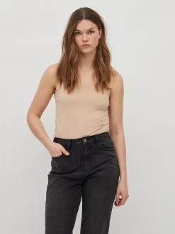 Vila Spaghetti Tops Top Dames Donkerbeige -Vila 7bc37cef721919cfd0a50e146abda3f6