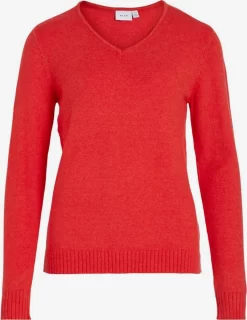 Vila Basic Truien Trui Dames Rood