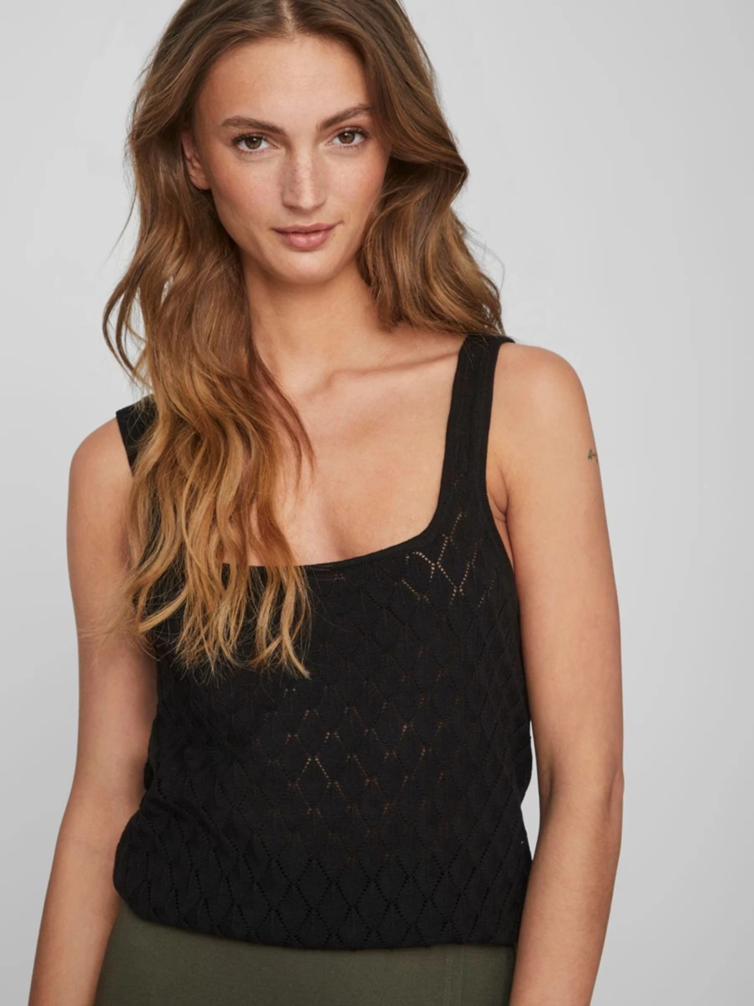 Vila Tanktops Top Dames Zwart 6 Vila Tanktops Top Dames Zwart - Afbeelding 6