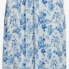 Vila Maxi Jurken Jurk Dames Blauw / Wit