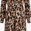 Vila Midi Jurken Jurk Kiwi Dames Beige