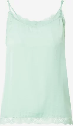 Vila Kanten Blouses Blouse Cava Dames Pastelgroen