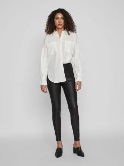 Vila Leren Broeken Skinny Leggings Dames Zwart -Vila 7d72aba84029a9acfe7d756cae71b9e9