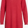 Vila Gebreide Jurken Gebreide Jurk Dames Rood