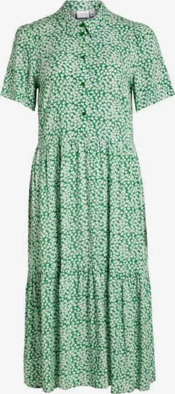 Vila Blousejurken Blousejurk Dames Groen