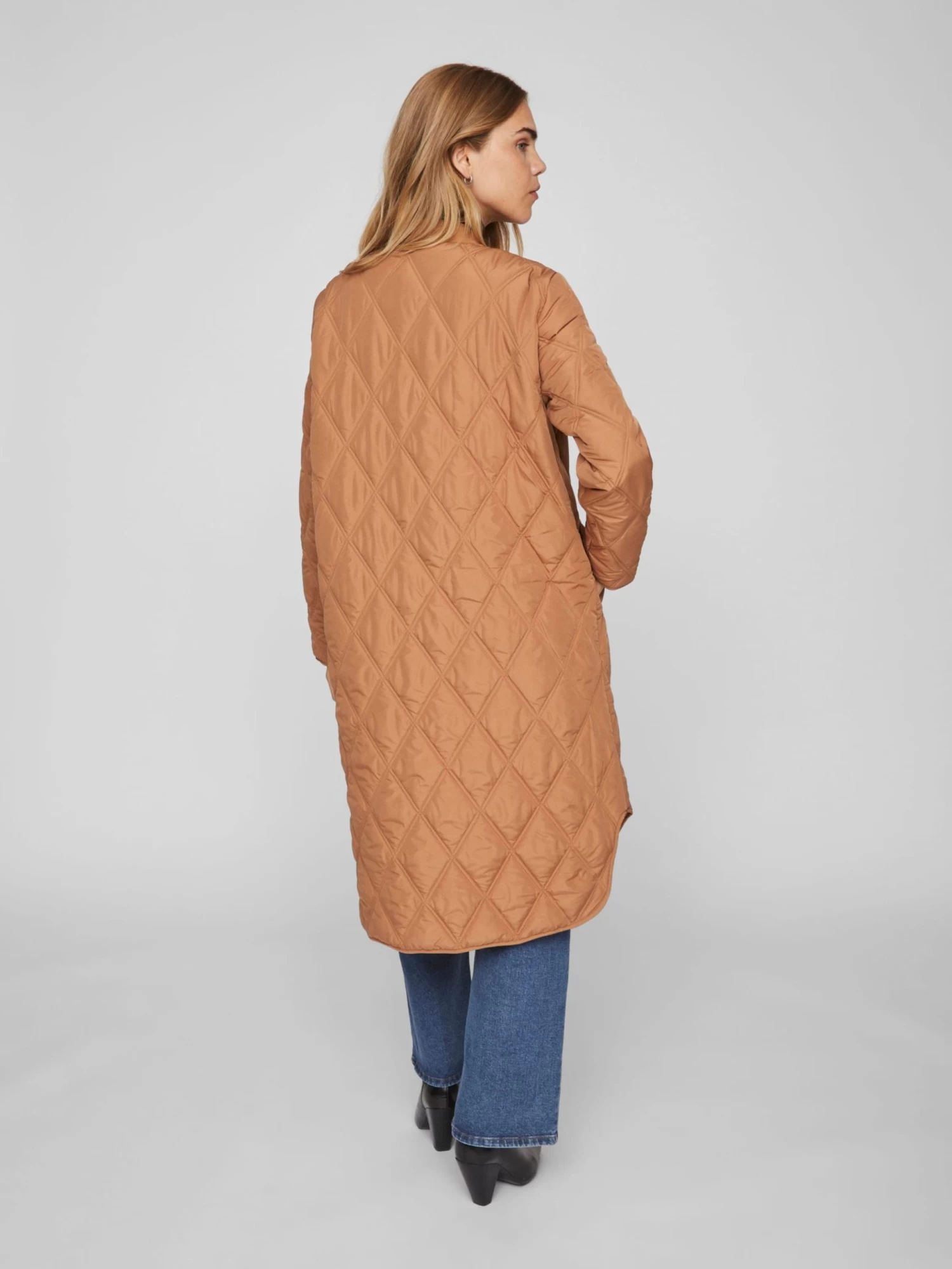 Vila Tussenmantels Tussenmantel Dames Bruin 5 Vila Tussenmantels Tussenmantel Dames Bruin - Afbeelding 5