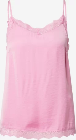 Vila Kanten Blouses Blouse Cava Dames Pink