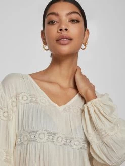 Vila Kanten Blouses Blouse Lea Dames Nude -Vila 7f0a38014a550281945e464dae7cbad5