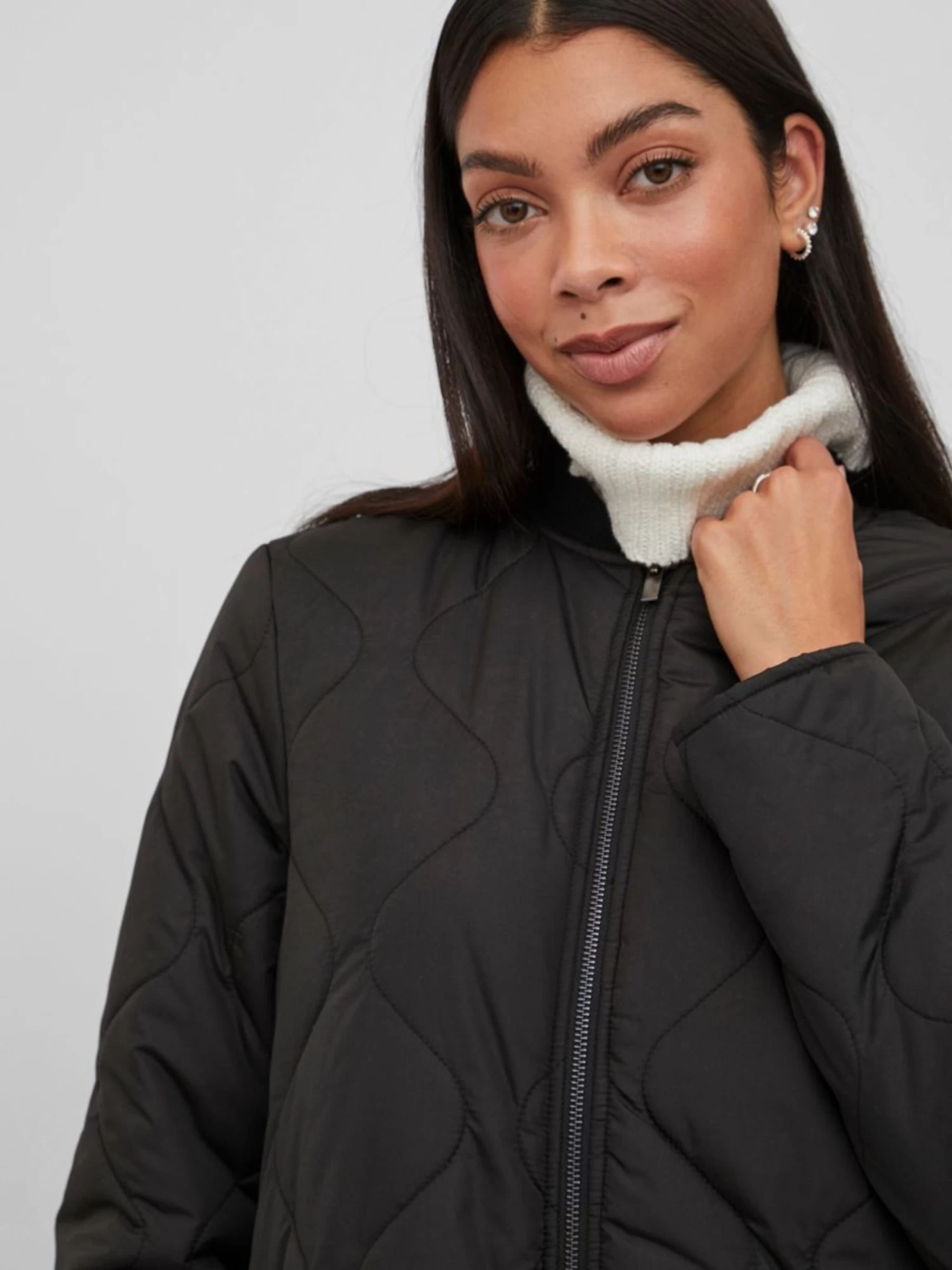 Vila Tussenmantels Tussenmantel Manon Dames Zwart 6 Vila Tussenmantels Tussenmantel Manon Dames Zwart - Afbeelding 6