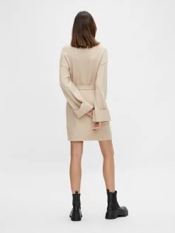 Vila Gebreide Jurken Gebreide Jurk ROLFIE Dames Champagne 11 Vila Gebreide Jurken Gebreide Jurk ROLFIE Dames Champagne -Vila 7f59480ad49ef621d6e357deed951cda