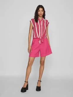 Vila Blouse Tops Blouse Dames Pink -Vila 7f79f1f5948cf1e685fb1a7625cd16c1