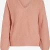 Vila Fijngebreide Truien Trui Oa Dames Rosa
