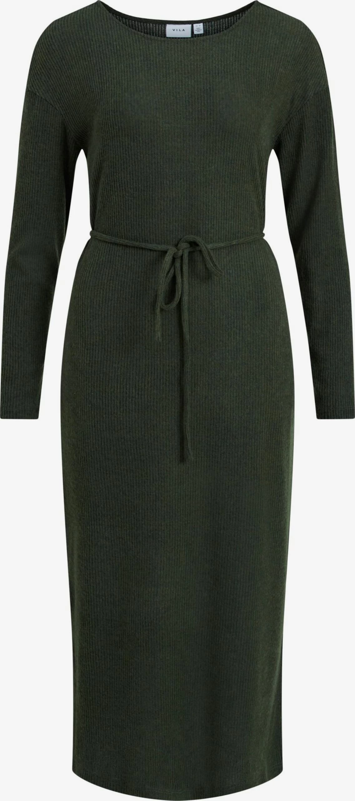 Vila Gebreide Jurken Gebreide Jurk Award Dames Donkergroen 1 Vila Gebreide Jurken Gebreide Jurk Award Dames Donkergroen