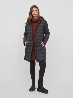 Wintermantels Wintermantel SIBIRIA Dames Zwart -Vila 7fc7179b41a98c517872eda4cceec6ae