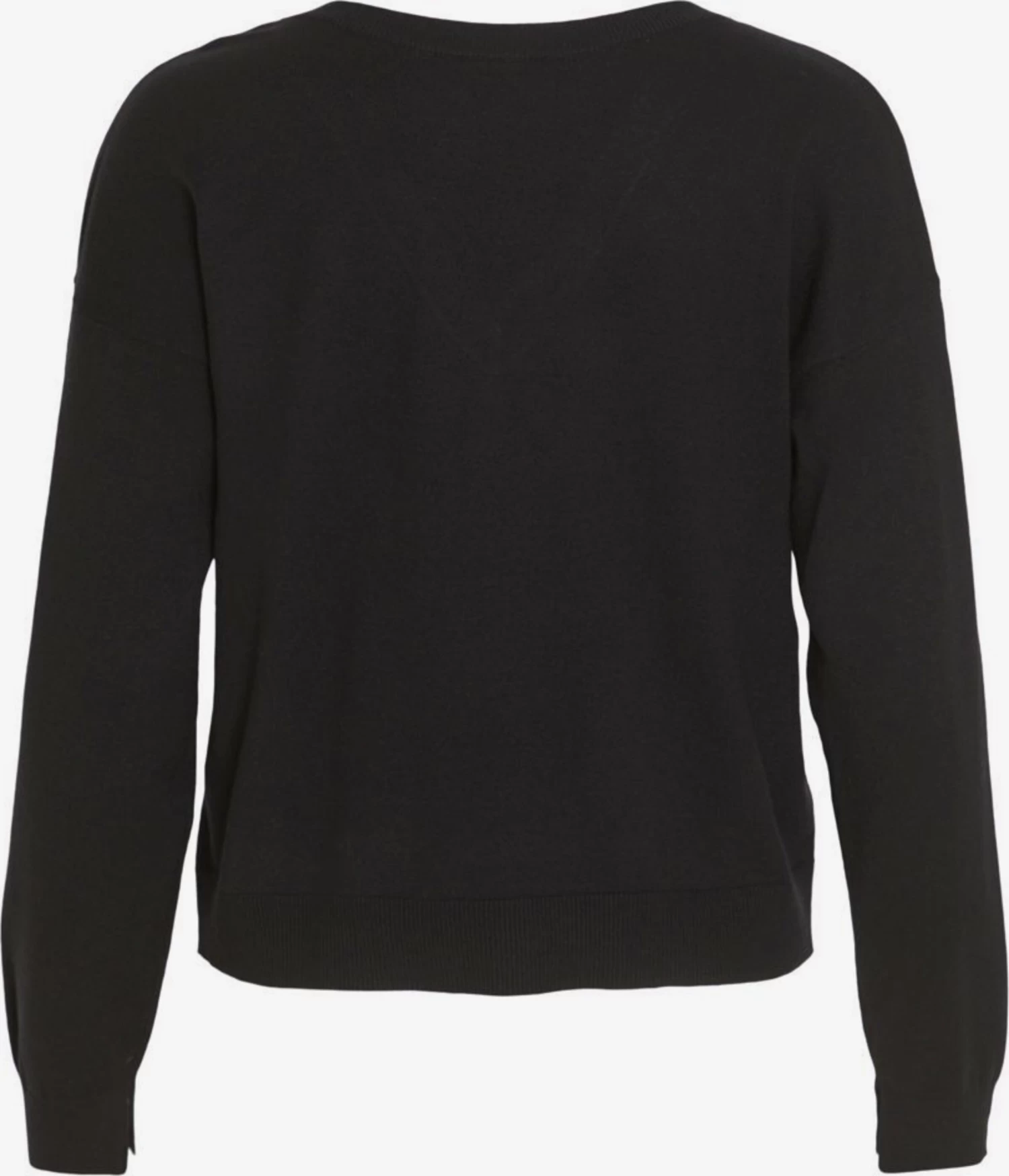 Vila Basic Truien Trui Dames Zwart 2 Vila Basic Truien Trui Dames Zwart - Afbeelding 2