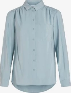 Vila Overhemden Blouse Julima Dames Lichtblauw