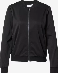 Vila Sweatvesten Sweatvest Dames Zwart