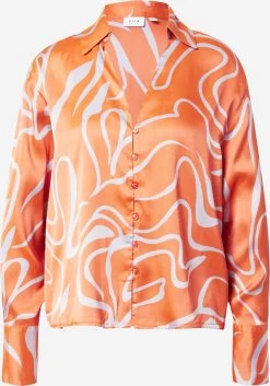 Vila Overhemden Blouse Julie Dames Oranje