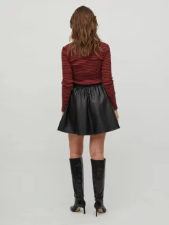 Vila Leren Rokken Rok Dagmar Dames Zwart -Vila 8137b556b21ff62c20b2a34497a42961 scaled