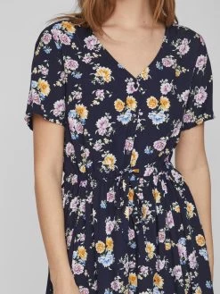 Vila Mini Jurken Jurk Lise Dames Blauw / Nachtblauw -Vila 818a27412df3e67c2d38172987021396