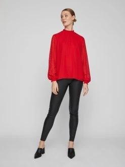 Vila Blouseshirts Blouse Dames Rood 11 Vila Blouseshirts Blouse Dames Rood -Vila 82ac005bee2da8b5c10b651fd776180a