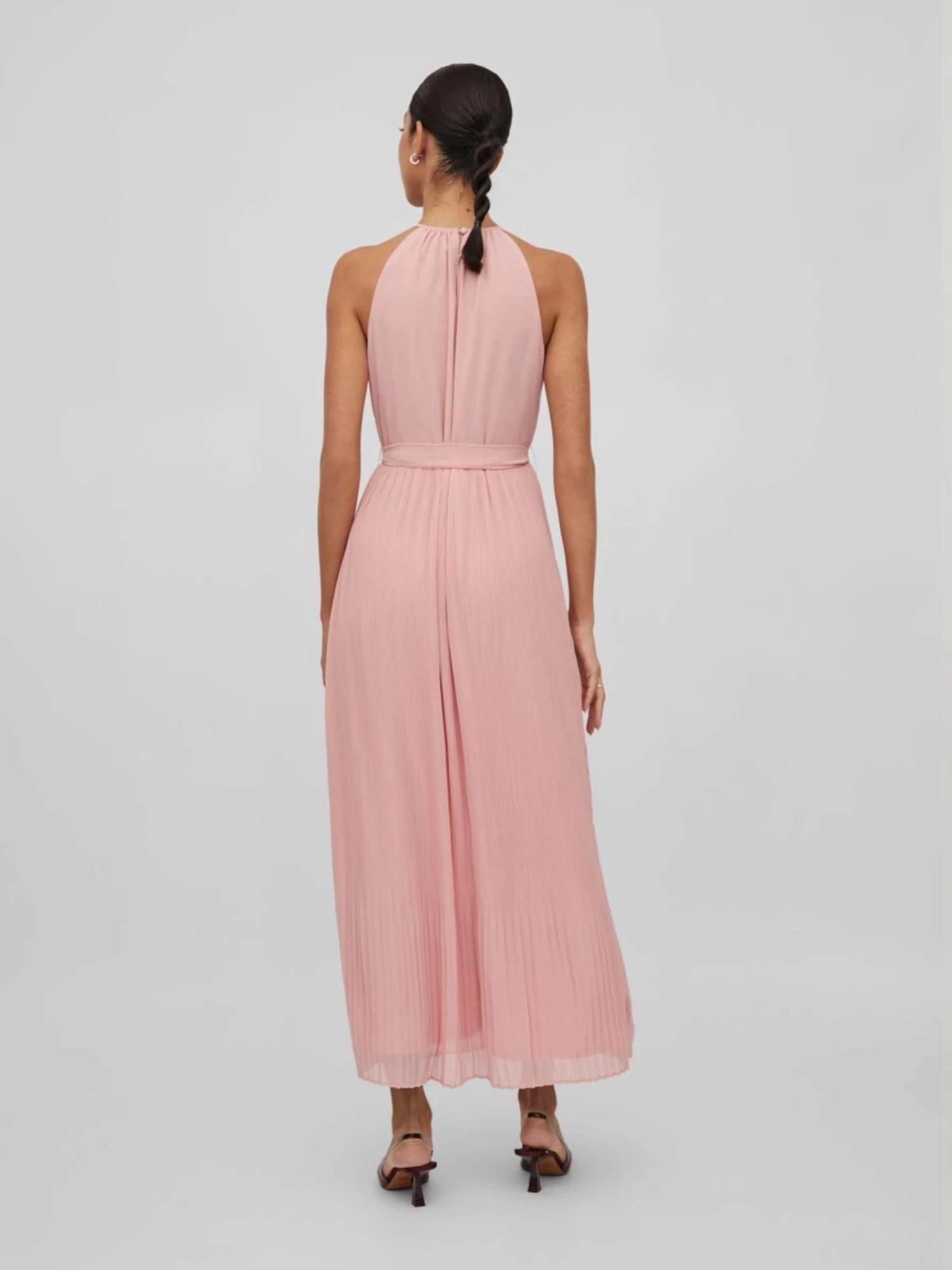 Vila Maxi Jurken Zomerjurk Dames Pink 4 Vila Maxi Jurken Zomerjurk Dames Pink - Afbeelding 4