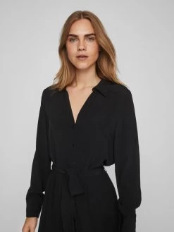 Vila Blousejurken Blousejurk FINI Dames Zwart -Vila 83201560053763f1a23a3f323d065636