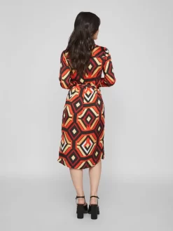 Vila Midi Jurken Jurk Dames Rood 10 Vila Midi Jurken Jurk Dames Rood -Vila 83237ff1f8c47a774549ad5e21726b3f scaled