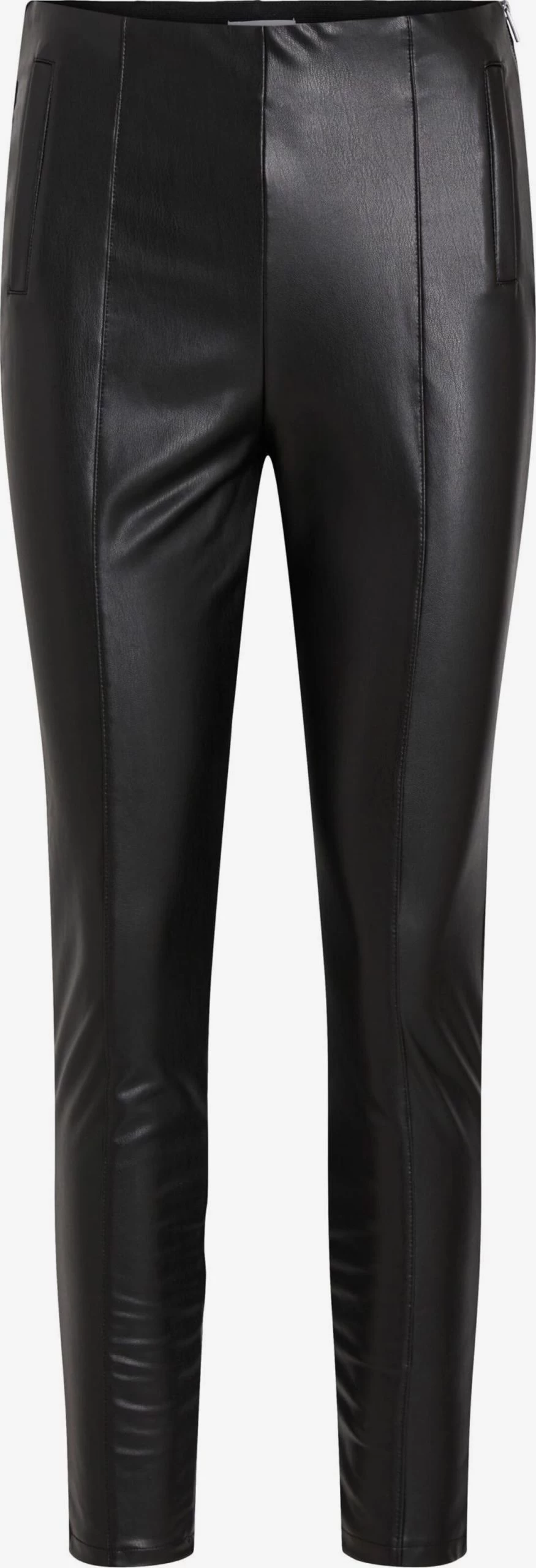 Vila Leren Broeken Slimfit Leggings Cordelia Dames Zwart 1 Vila Leren Broeken Slimfit Leggings Cordelia Dames Zwart