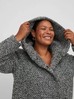 Korte Mantels Tussenmantel Dames Grijs Gemêleerd -Vila 84c88c9c66b59bcd3ca842aa8138494f