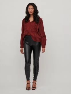 Vila Broeken Skinny Leggings Barb Dames Zwart -Vila 84f2d75ad343b90640a0ae76cfa9e440