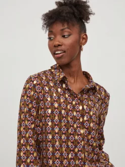 Vila Overhemden Blouse Zino Dames Bruin -Vila 84f84a433a4a26123e24a07c2f96c0bf scaled