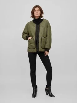 Vila Tussenjassen Tussenjas Dames Kaki -Vila 8518765060740c4afc9468a7edf70365