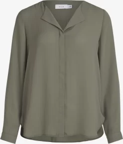 Vila Blouses & Tunieken Blouse Dames Donkergroen