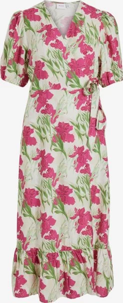 Vila Maxi Jurken Jurk Grea Dames Beige