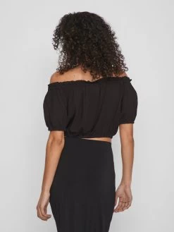 Vila Crop Tops Top Dames Zwart 10 Vila Crop Tops Top Dames Zwart -Vila 85dc06eb699957520160354be22fe305