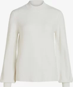 Vila Basic Truien Trui Dames Wit