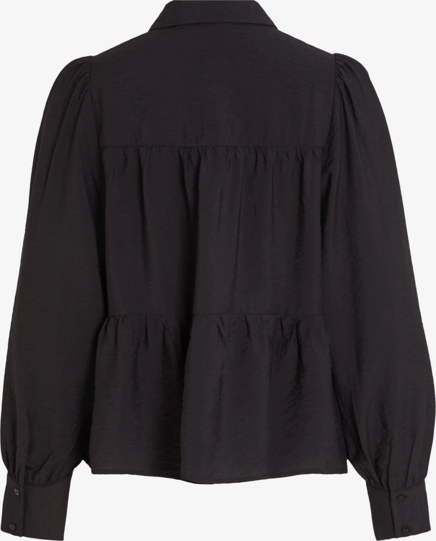 Vila Overhemden Blouse Katria Dames Zwart 2 Vila Overhemden Blouse Katria Dames Zwart - Afbeelding 2