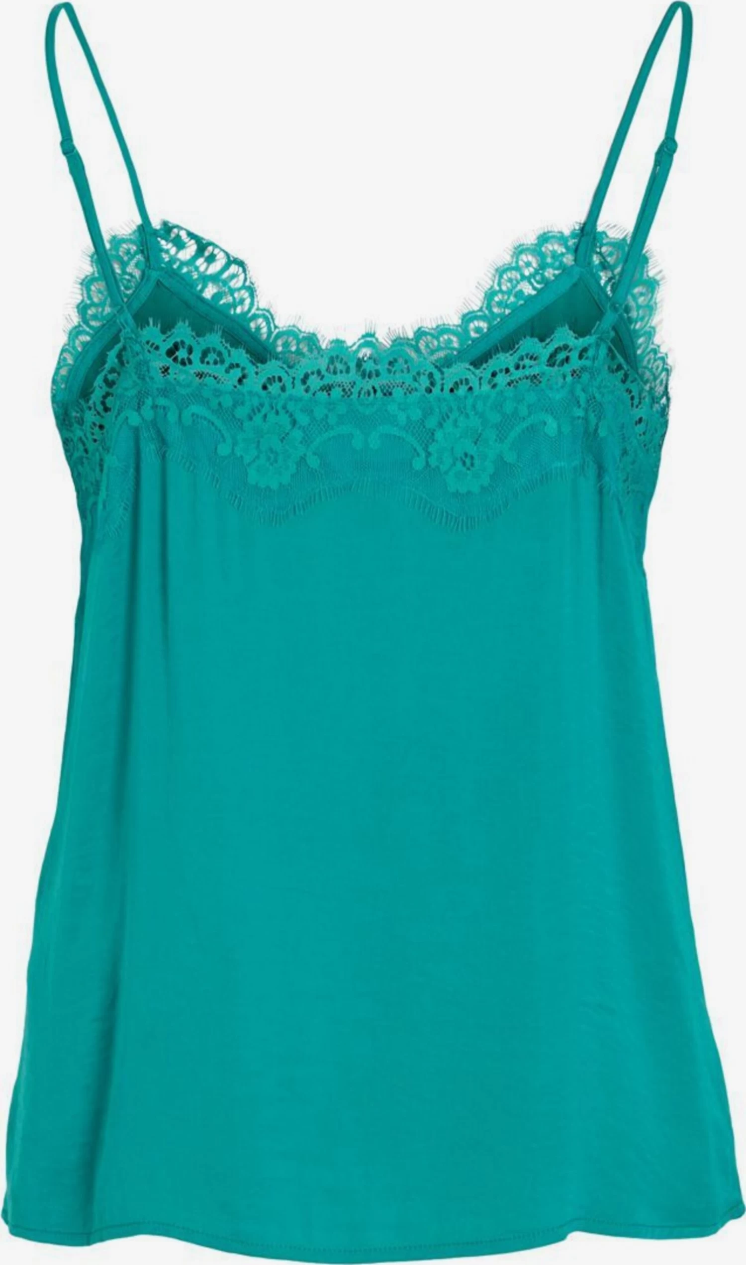 Vila Kanten Tops Top Dames Jade Groen 2 Vila Kanten Tops Top Dames Jade Groen - Afbeelding 2