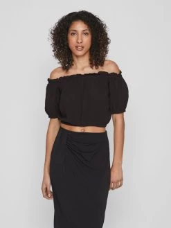 Vila Crop Tops Top Dames Zwart 9 Vila Crop Tops Top Dames Zwart -Vila 86fcaaeb8351094ba571be0e8a64a91c